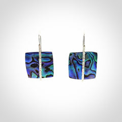 Gorgeous Pāua Shell and Sterling Silver Earrings