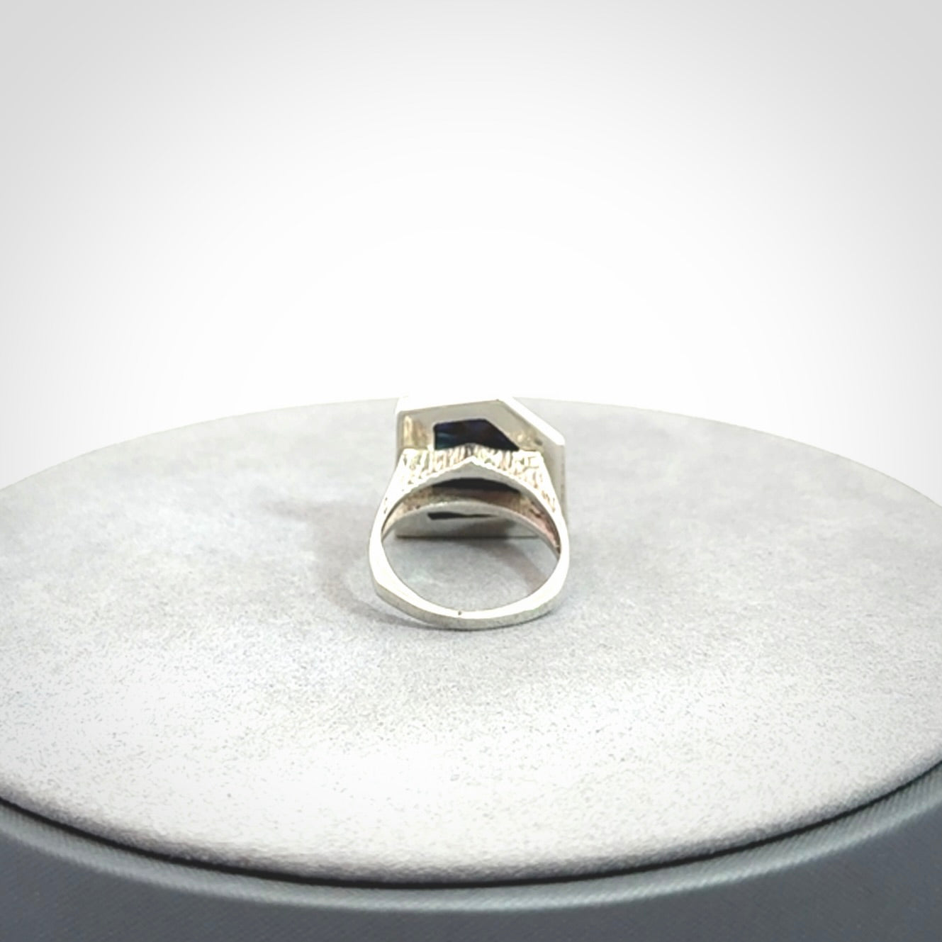 Handmade Paua shell and sterling silver ring