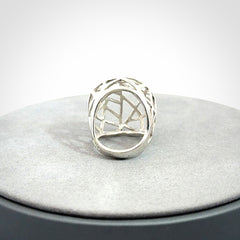 A Stand Out Sterling Silver Cage Ring