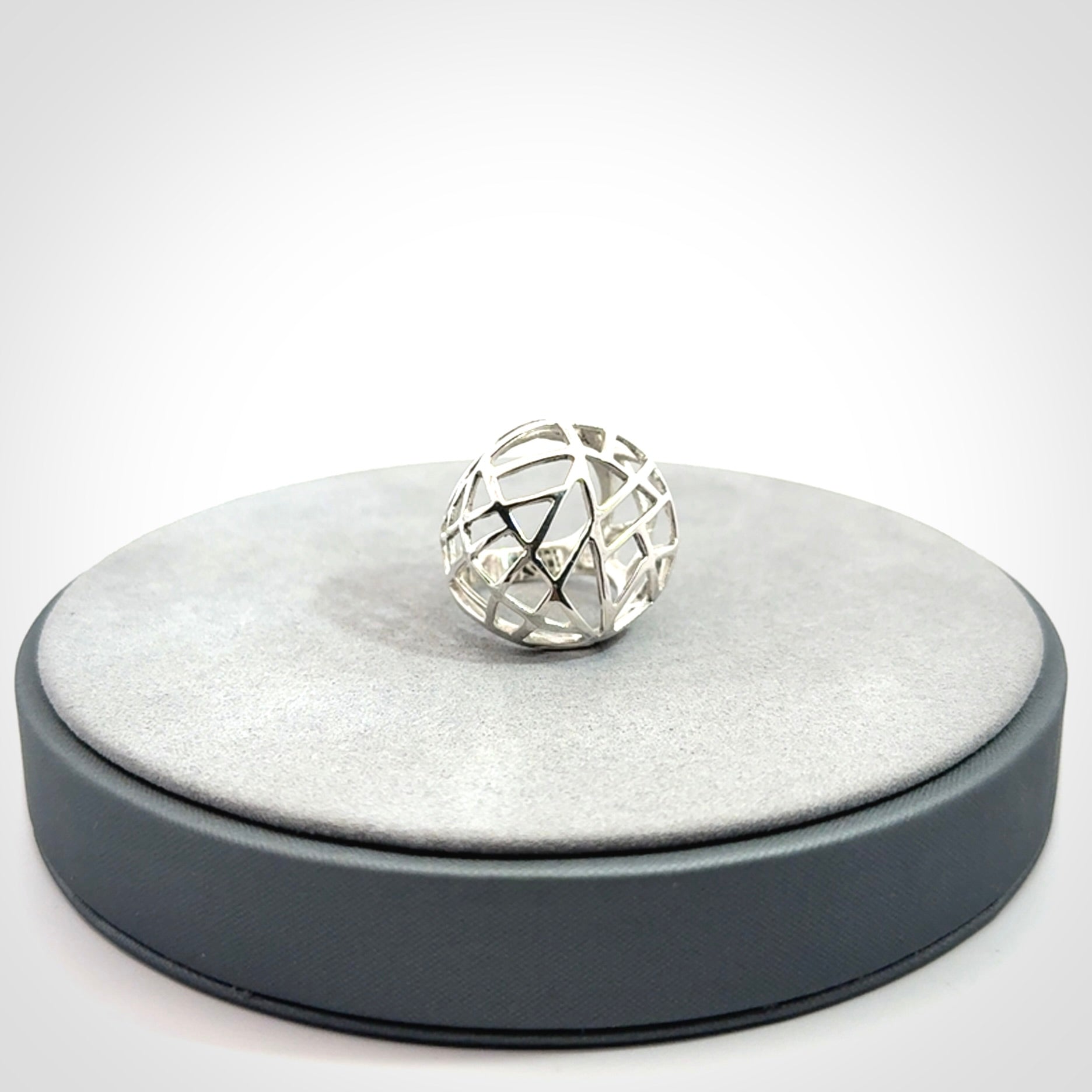 Sterling Silver Cage RIng