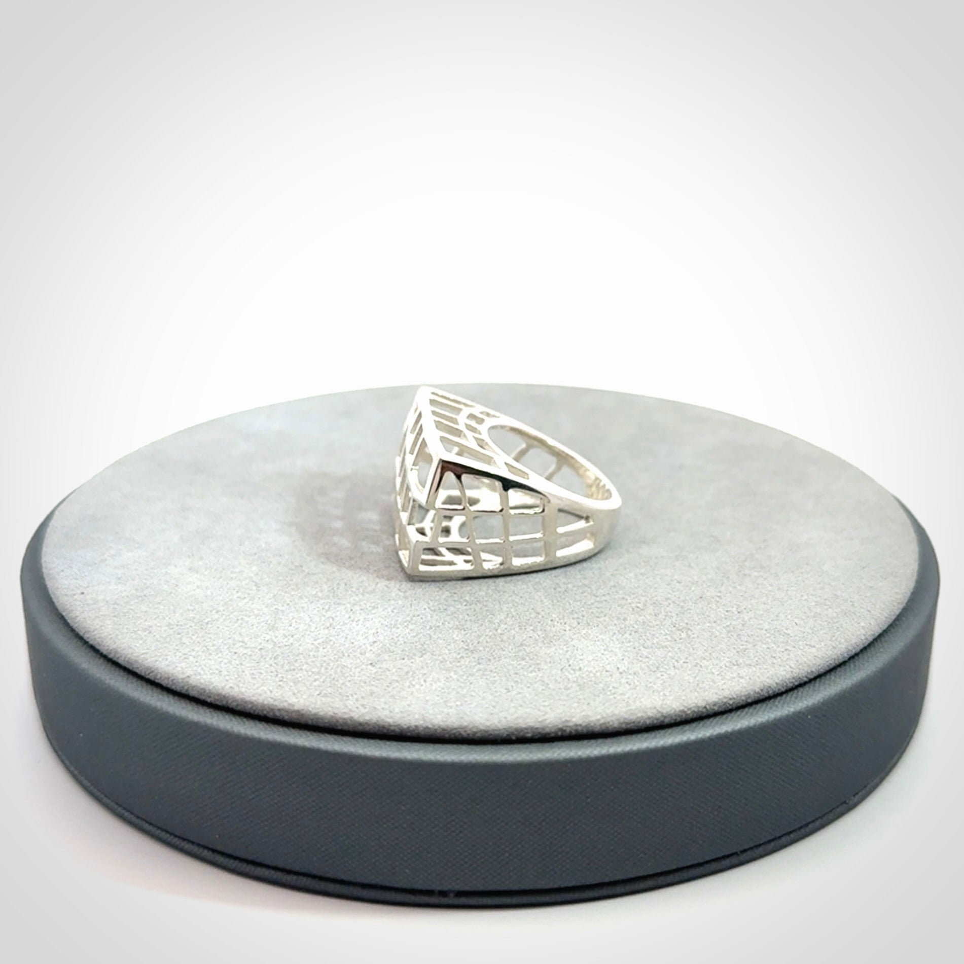 Sterling Silver cage ring