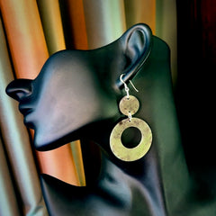 Hand crafted large, New Zealand Totoweka Jade drop earrings with Sterling Silver Hooks. Jade drop earrings, packaged in a woven kete pouch.