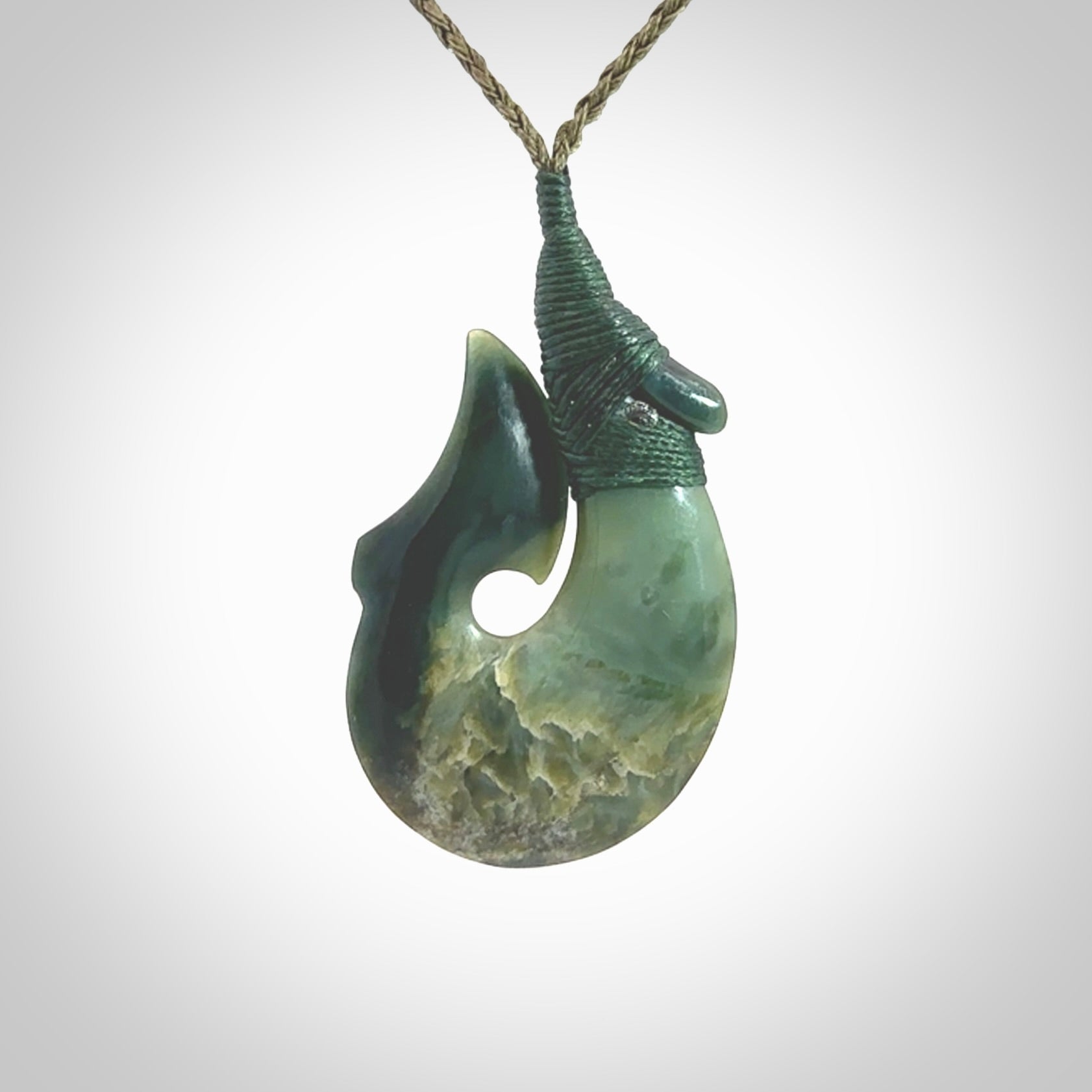 Hand carved New Zealand Jade Hook pendant. New Zealand Jade hook necklace. Real New Zealand Pounamu hook pendant for men and women. Free worldwide delivery.