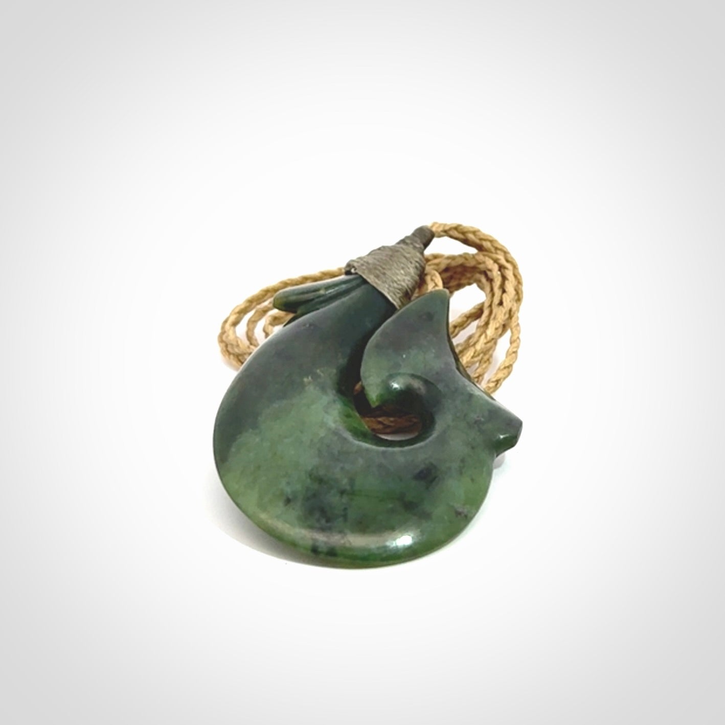 Hand carved New Zealand Jade Hook pendant. New Zealand Jade hook necklace. Real New Zealand Pounamu hook pendant for men and women. Free worldwide delivery.