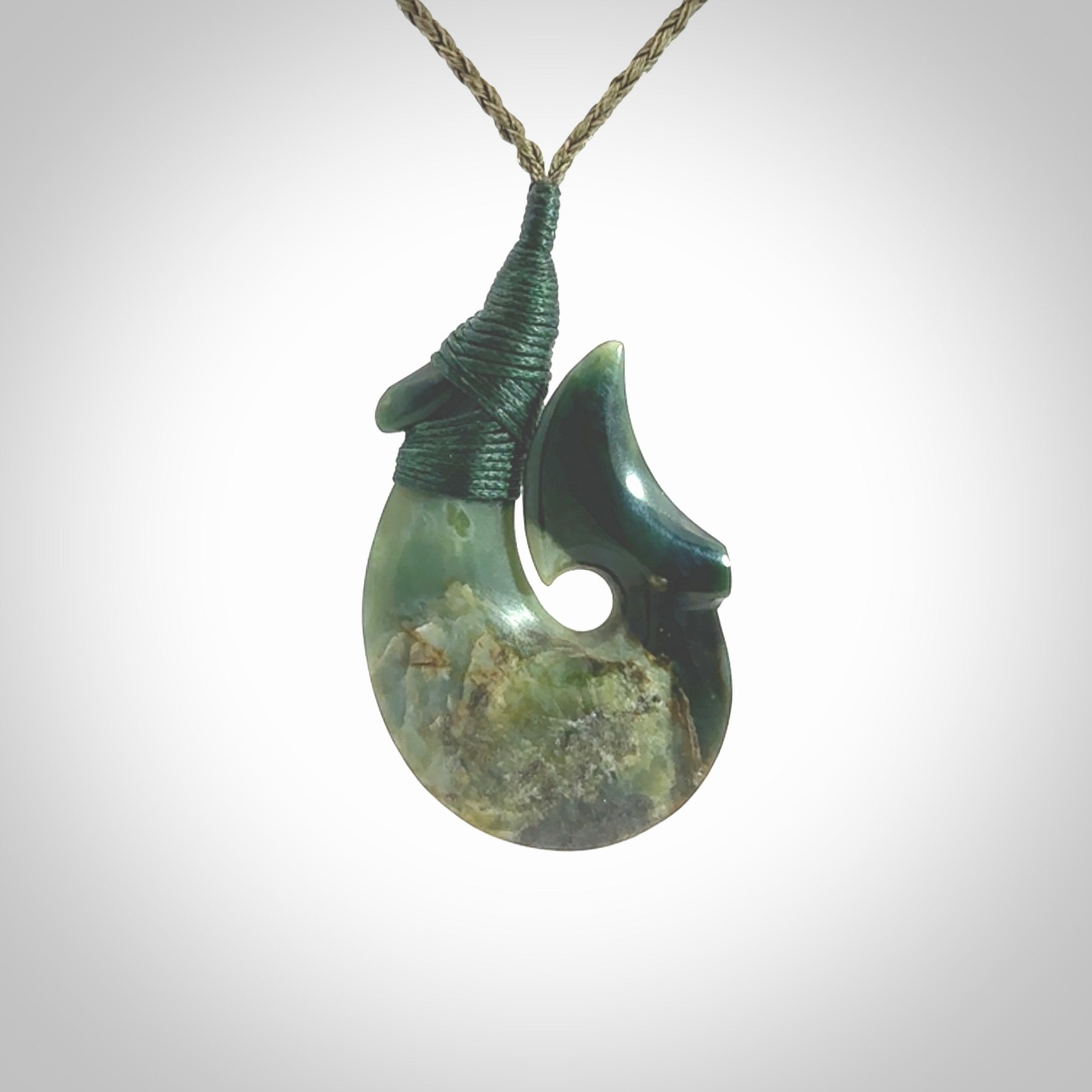 Hand carved New Zealand Jade Hook pendant. New Zealand Jade hook necklace. Real New Zealand Pounamu hook pendant for men and women. Free worldwide delivery.