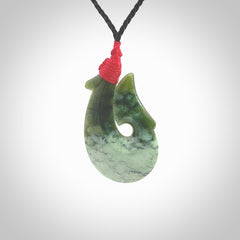 Hand carved New Zealand Jade Hook pendant. New Zealand Jade hook necklace. Real New Zealand Pounamu hook pendant for men and women. Free worldwide delivery.