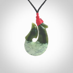 Hand carved New Zealand Jade Hook pendant. New Zealand Jade hook necklace. Real New Zealand Pounamu hook pendant for men and women. Free worldwide delivery.