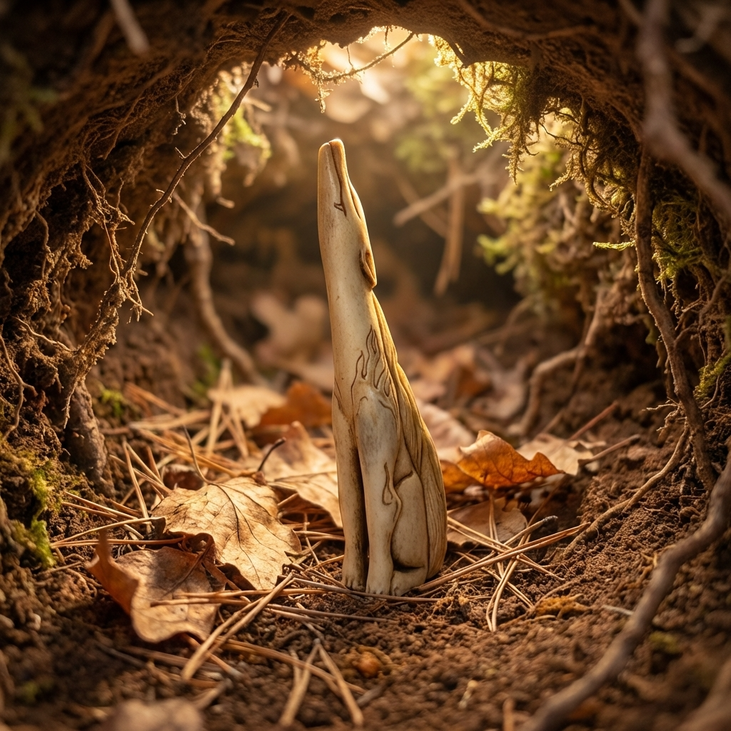 Nine tailed fox sculpture