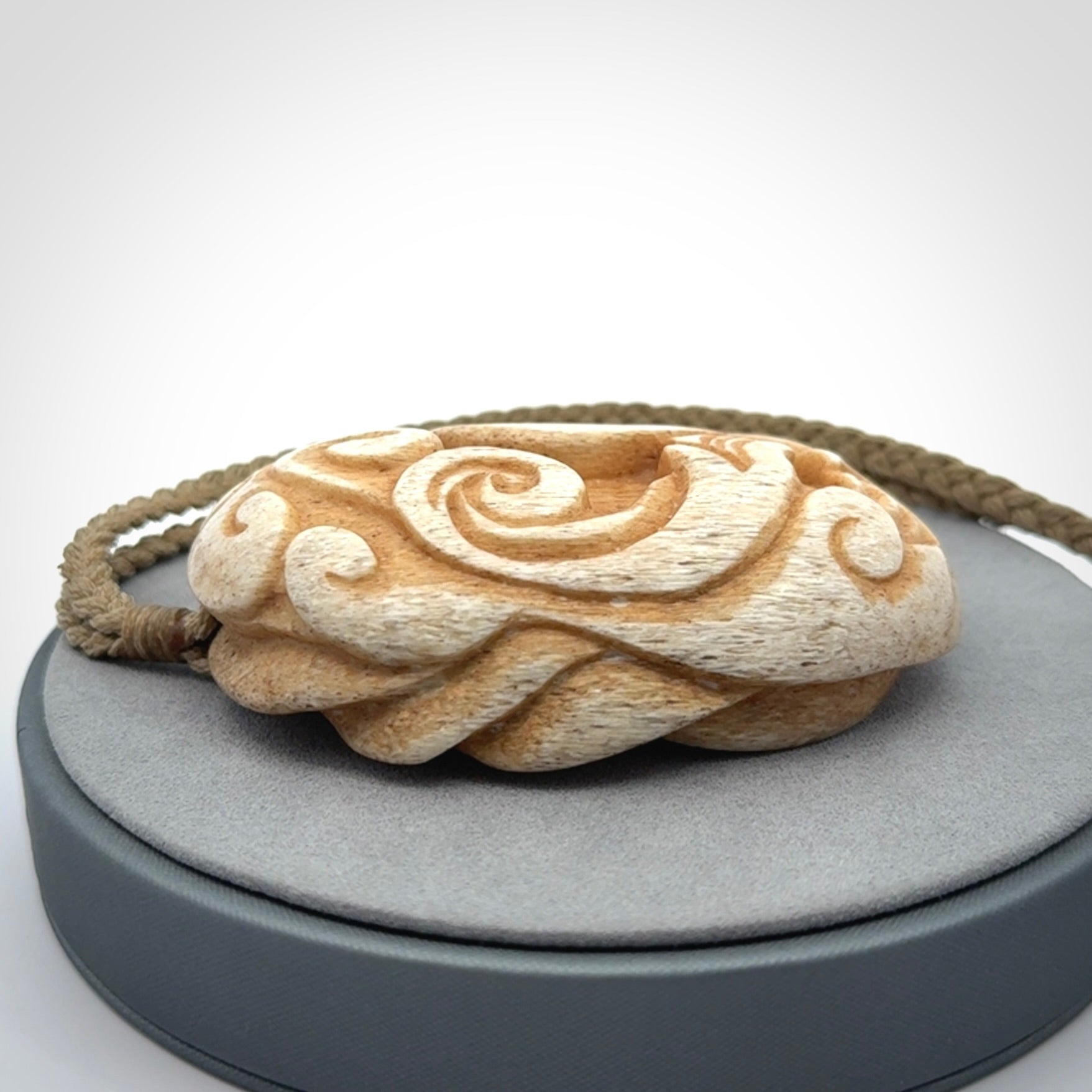 Stand Out Art to Wear! Hand Carved in Whale Bone
