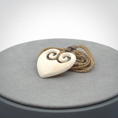 Beautiful Bone Heart Pendants