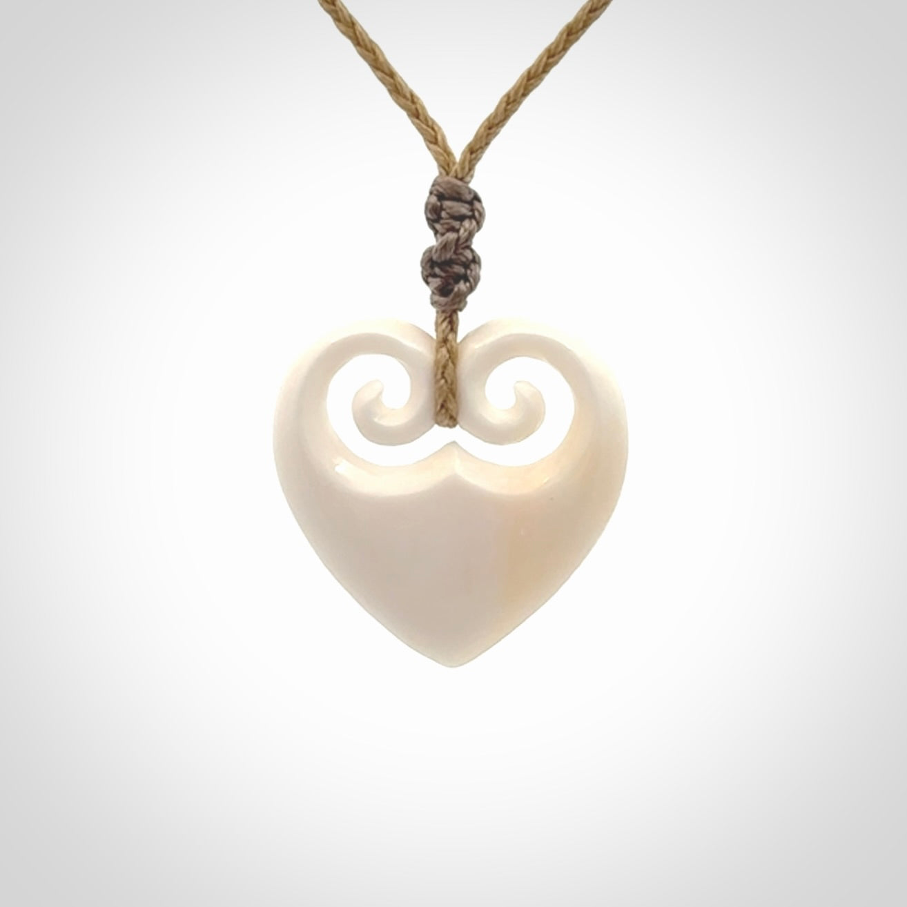 Beautiful Bone Heart Pendants