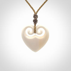 Beautiful Bone Heart Pendants