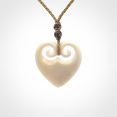Beautiful Bone Heart Pendants