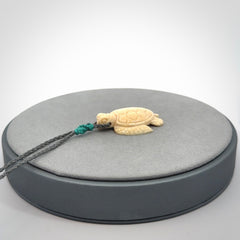 Beautiful Turtle Pendants, Carved in Ancient Woolly Mammoth Tusk