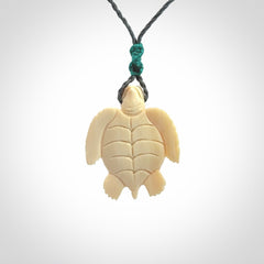 Beautiful Turtle Pendants, Carved in Ancient Woolly Mammoth Tusk