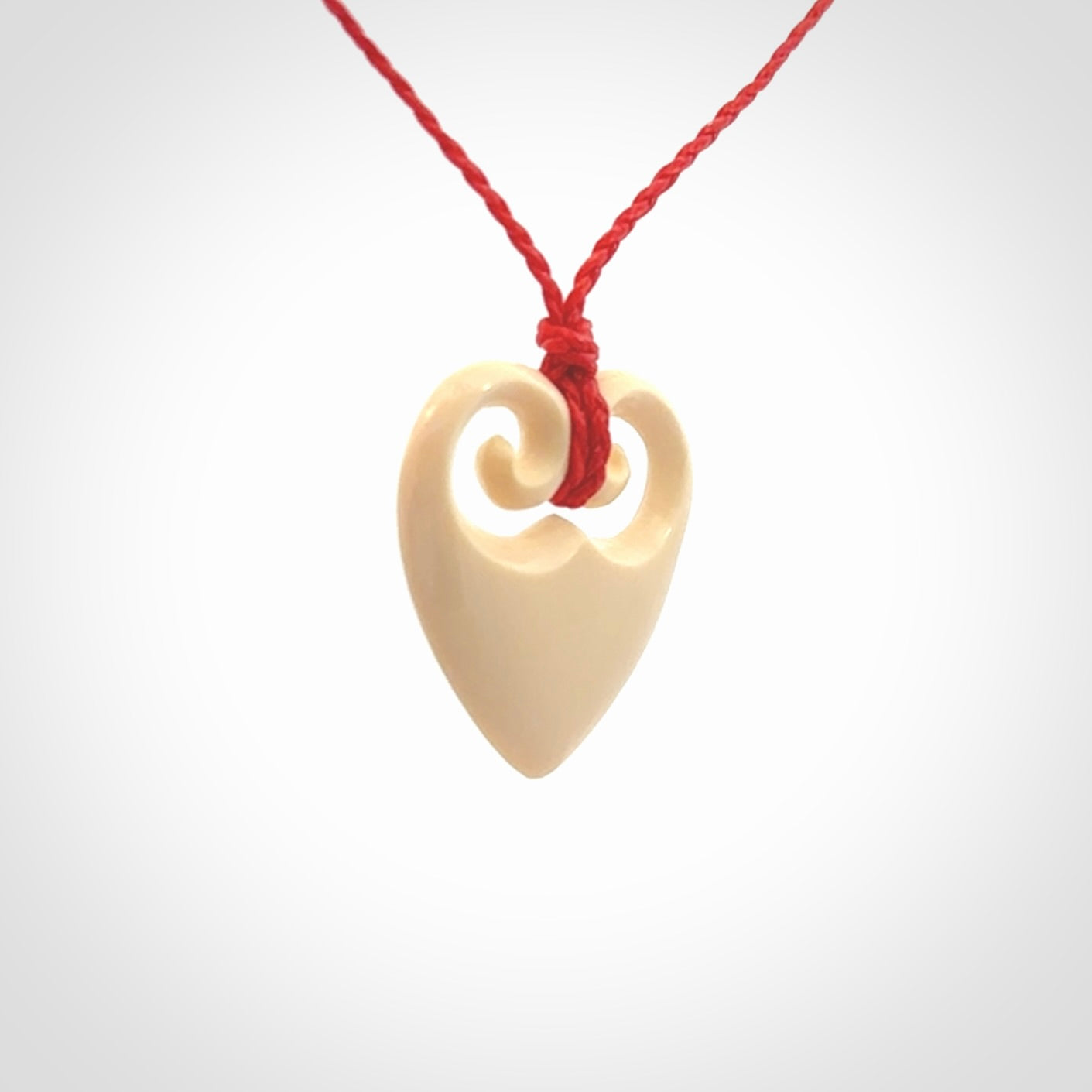 Beautiful heart pendants, Carved in Ancient Woolly Mammoth Tusk