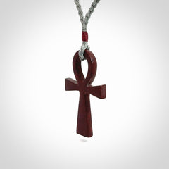 Jasper Ankh Cross Pendant