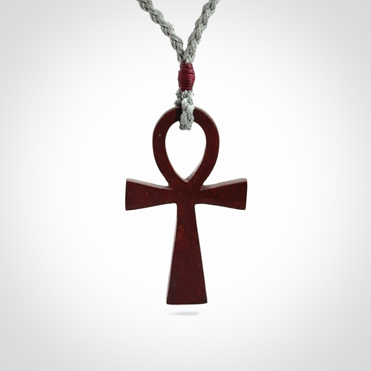 Jasper Ankh Cross Pendant
