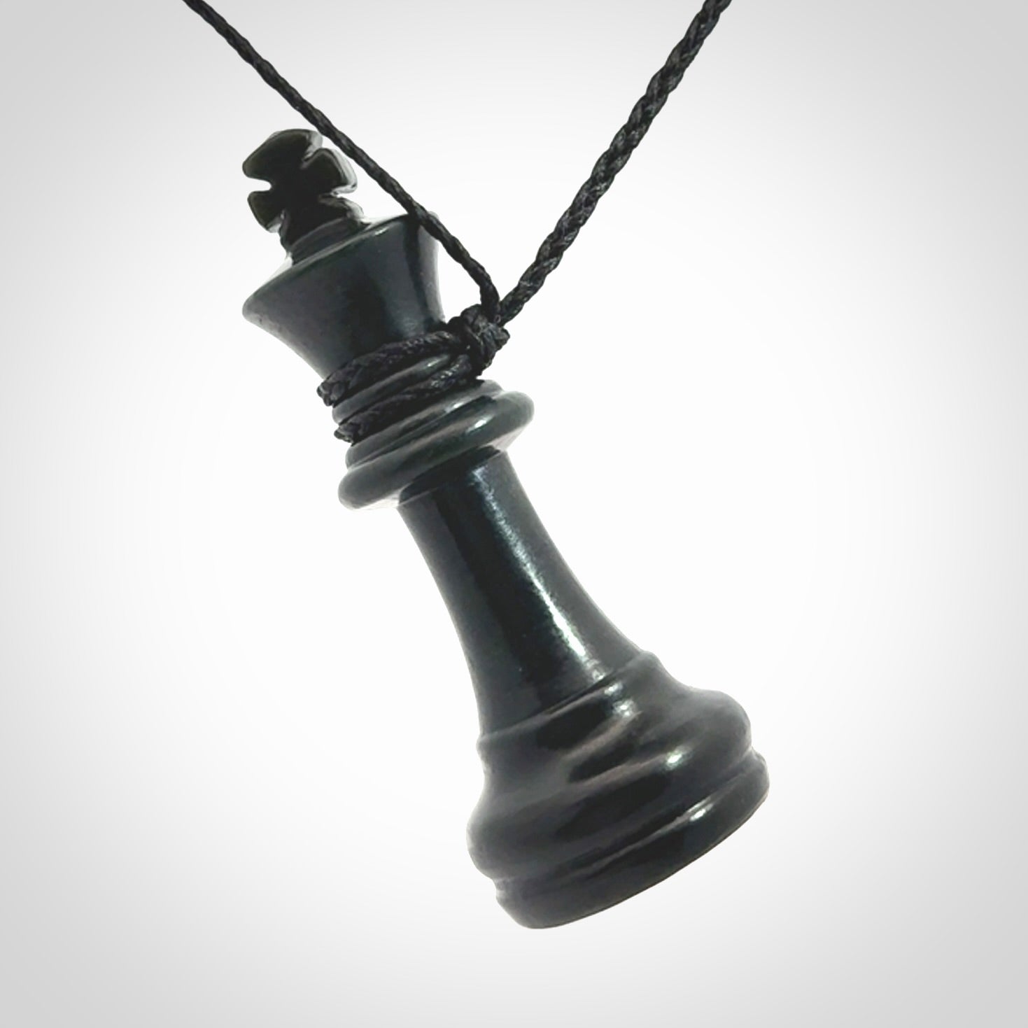 Hand carved jade chess pendants. Hand made chess piece necklaces, carved from British Columbian Jade.