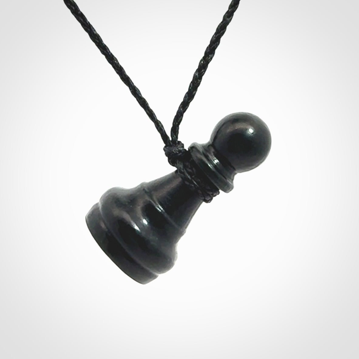 Hand carved jade chess pendants. Hand made chess piece necklaces, carved from British Columbian Jade.