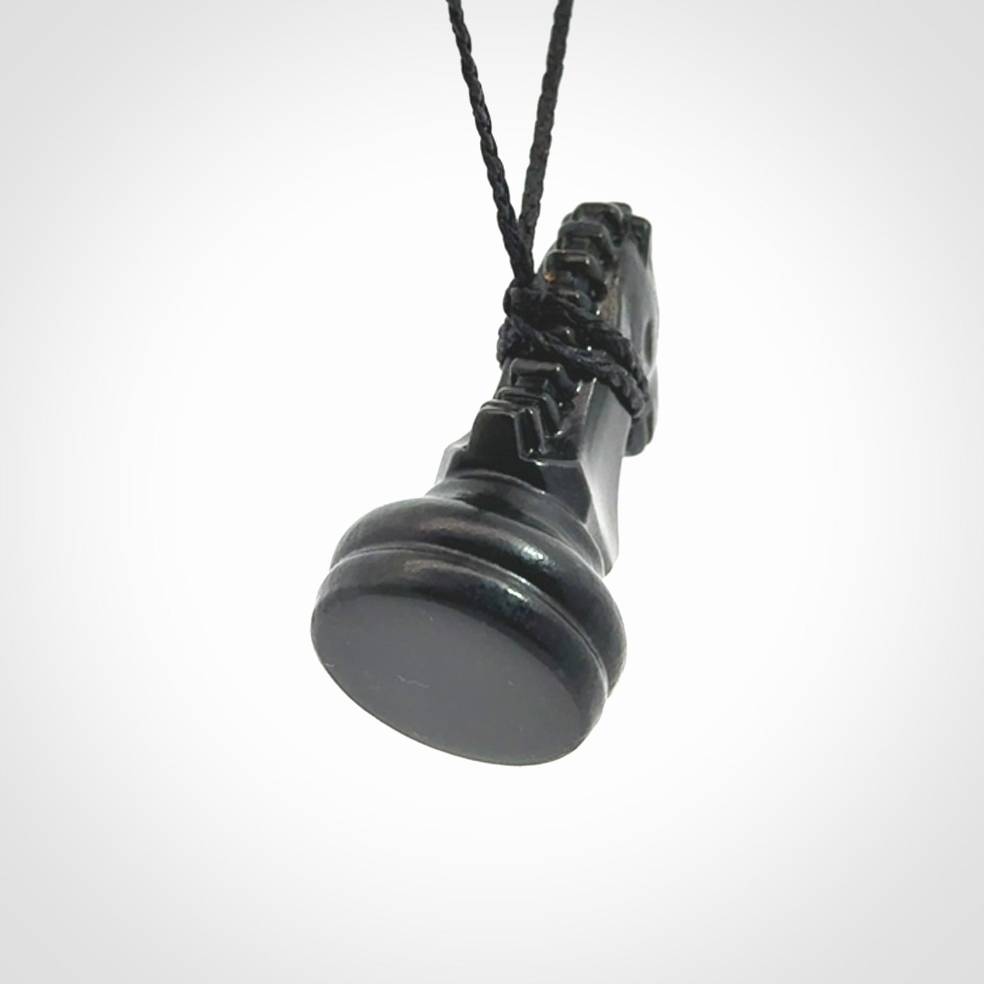 Hand carved jade chess pendants. Hand made chess piece necklaces, carved from British Columbian Jade.