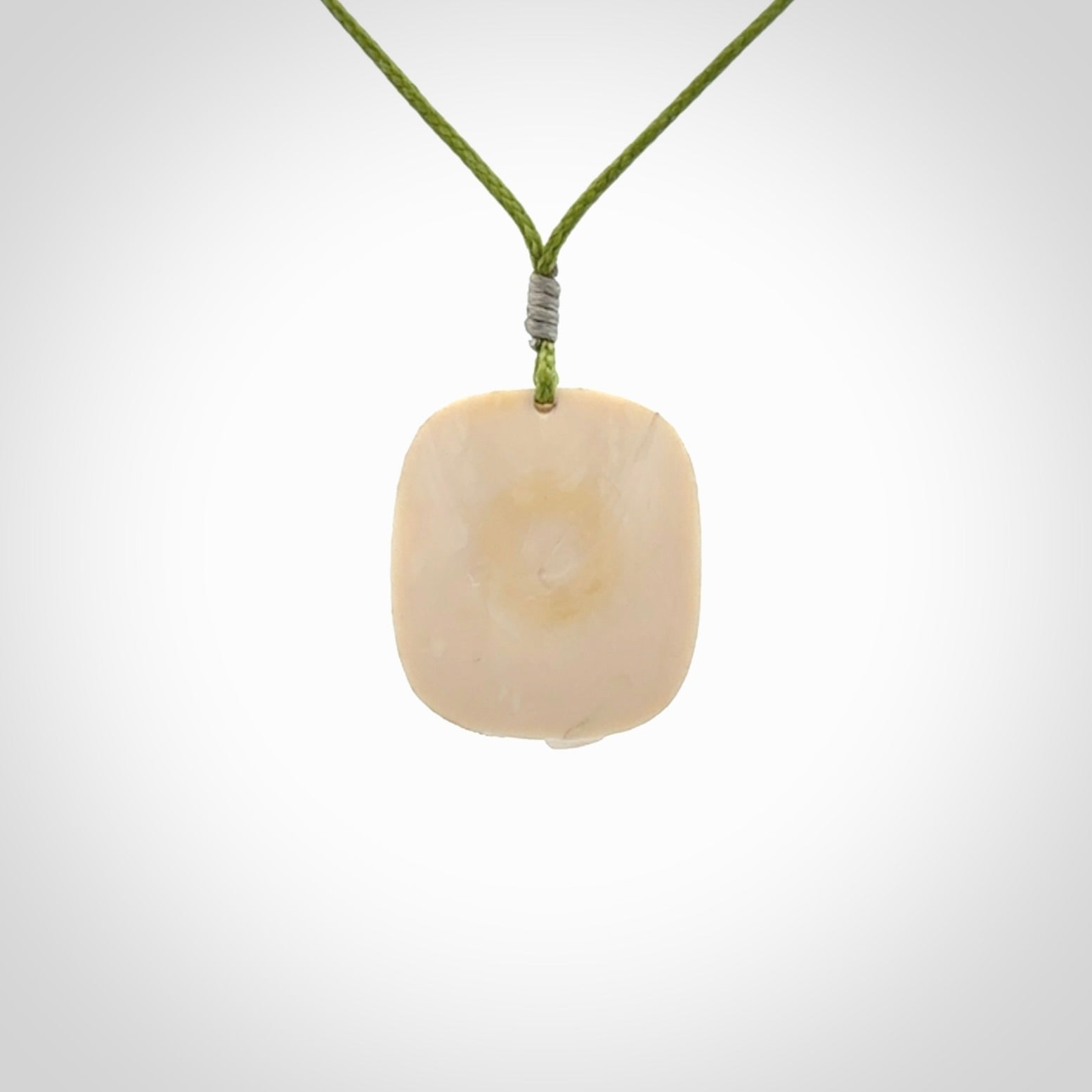 Hand carved woolly mammoth tusk koala bear pendant