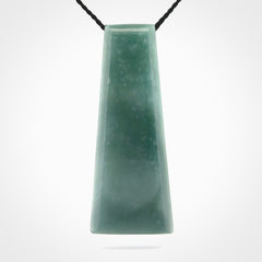 Hand carved large Guatemalan Jadeite Toki pendant.