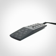 Hand made New Zealand Tangiwai toki with engraving pendant. Hand carved in New Zealand by Kerry Thompson. Unique Jade Toki with adjustable cord.