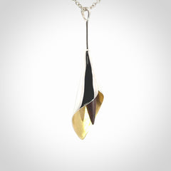 Sterling Silver drop pendant with Red Jasper Stone centre and Sterling Silver chain.