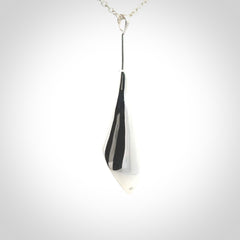 Sterling Silver drop pendant with Red Jasper Stone centre and Sterling Silver chain.