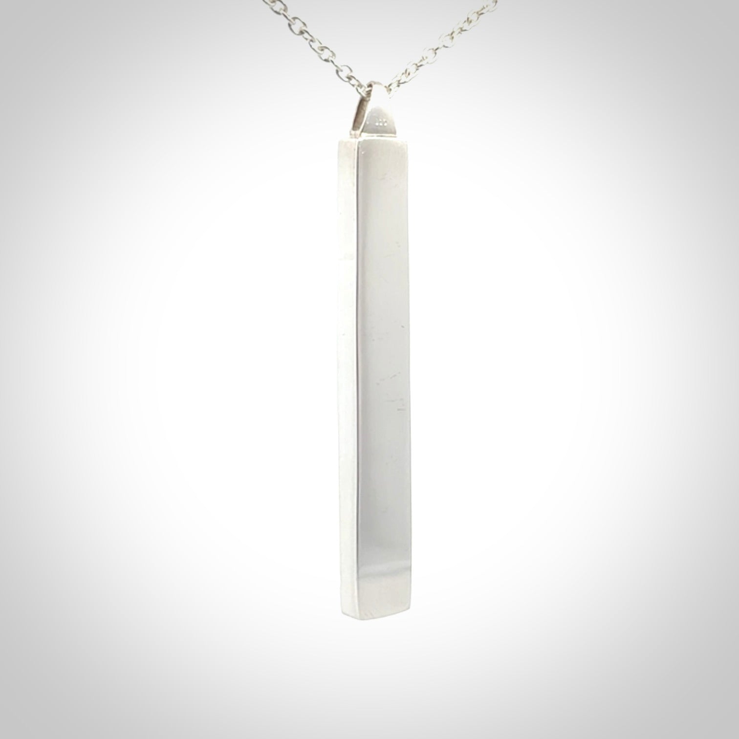 Hand carved New Zealand jade drop pendants with Sterling Silver.