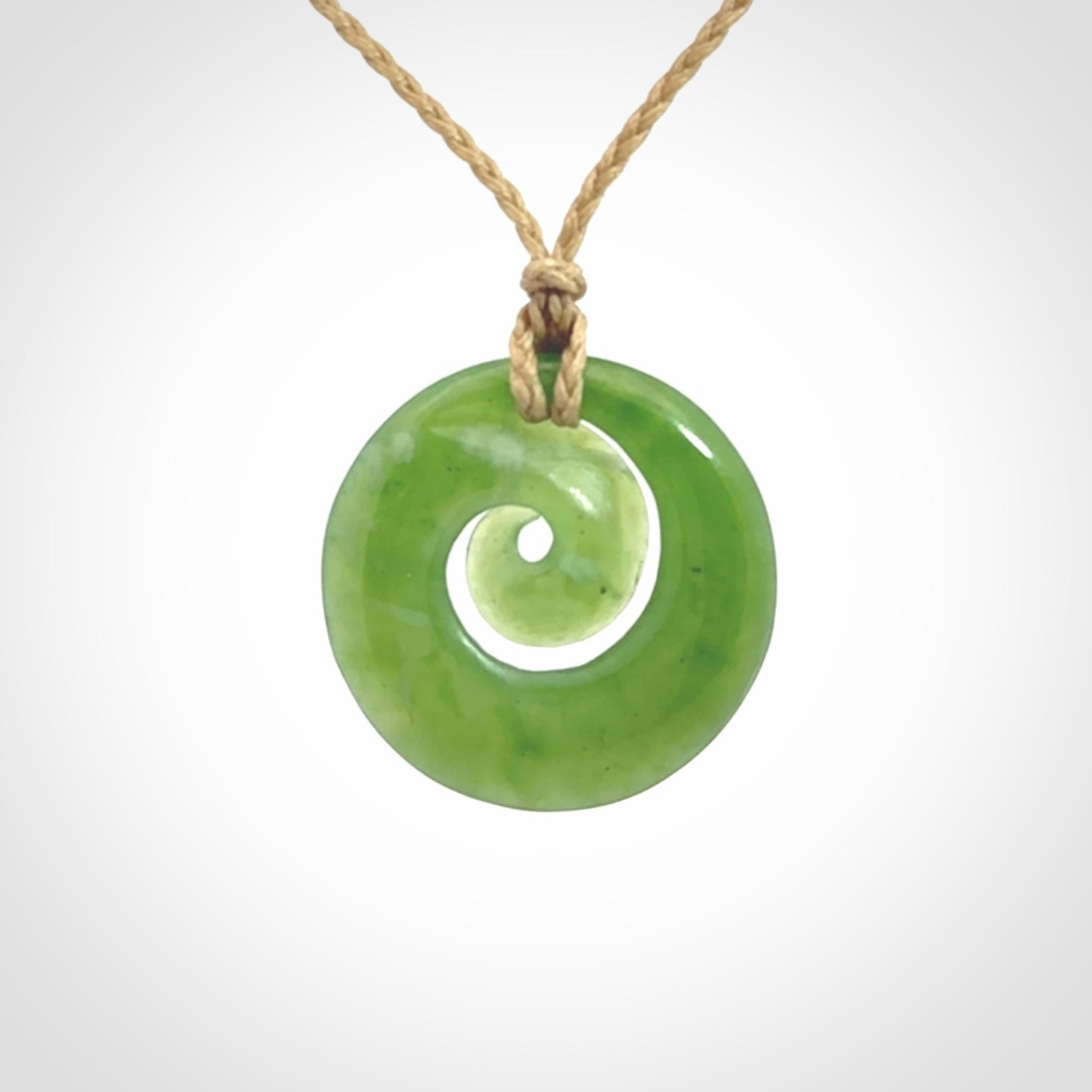Gorgeous Pounamu Koru, Hand Carved by Ross Crump