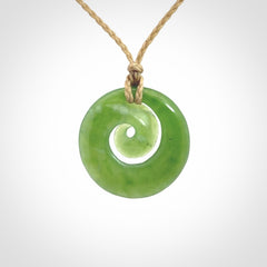 Gorgeous Pounamu Koru, Hand Carved by Ross Crump