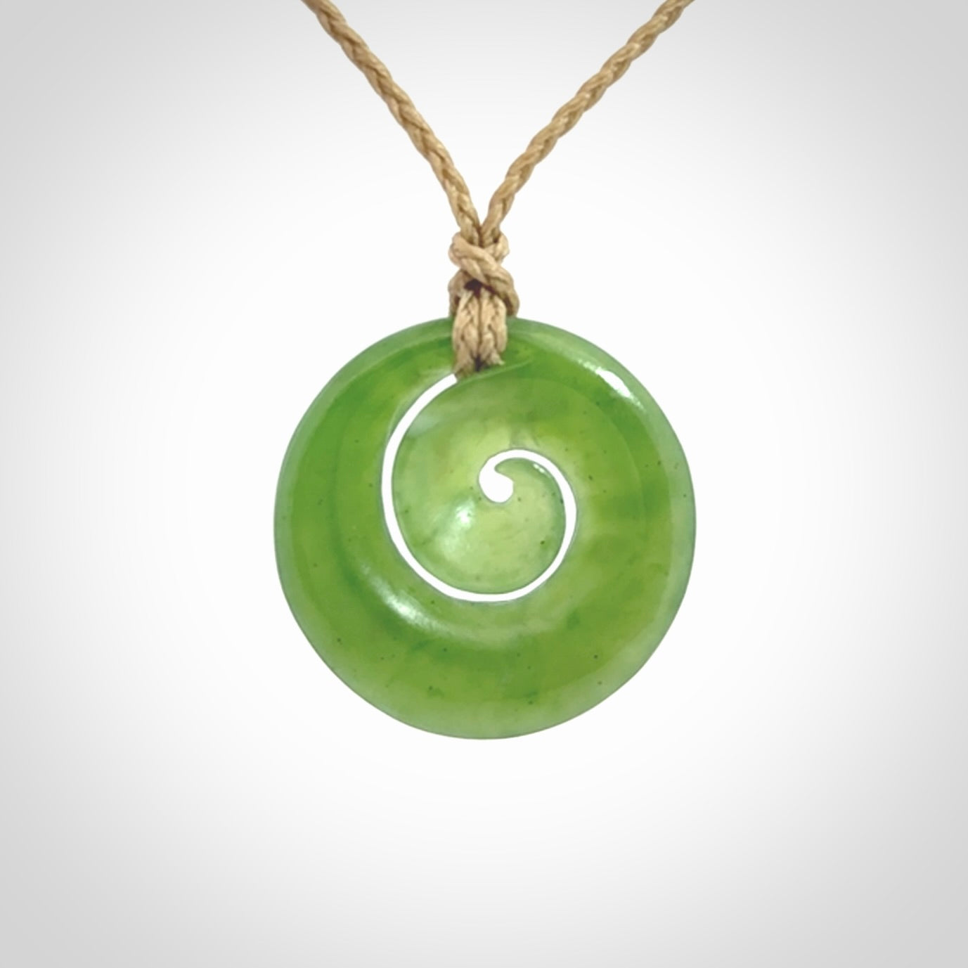 Gorgeous Pounamu Koru, Hand Carved by Ross Crump
