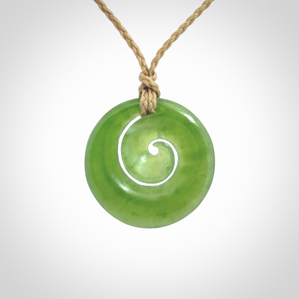 Gorgeous Pounamu Koru, Hand Carved by Ross Crump