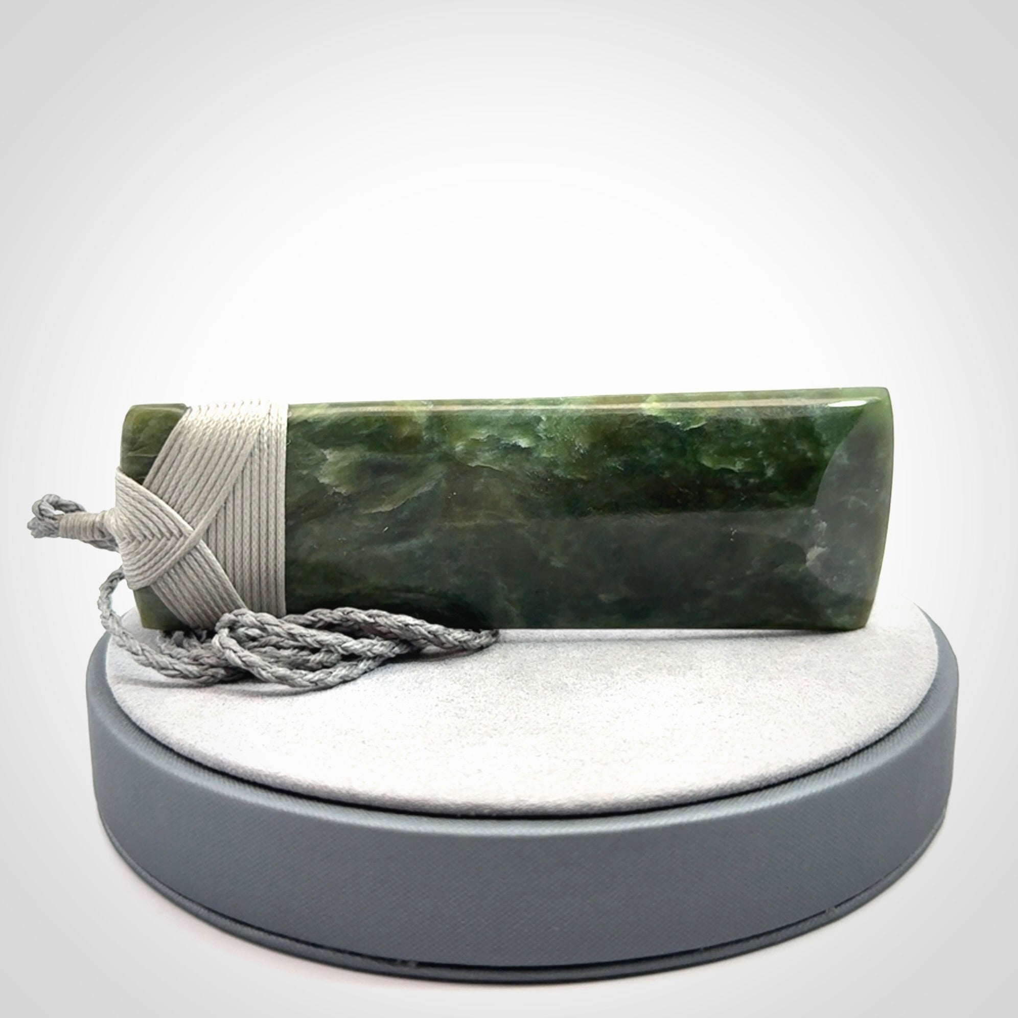 Hand carved large New Zealand Jade toki pendant.