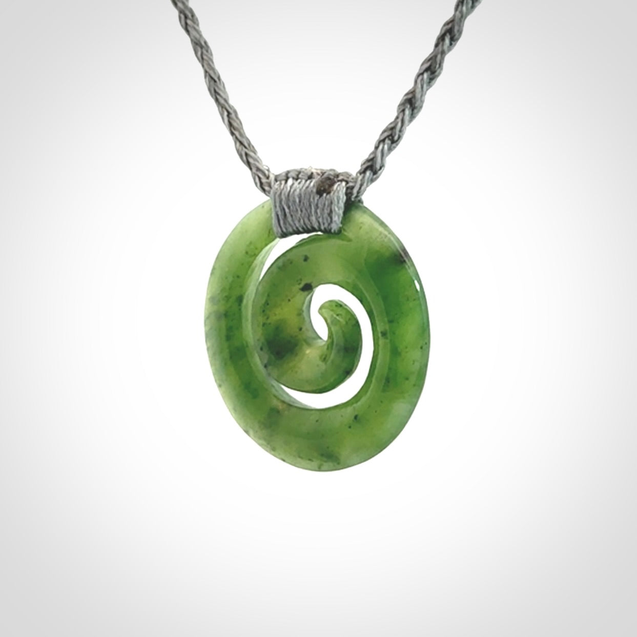 Beautiful British Columbian Jade Koru Pendants
