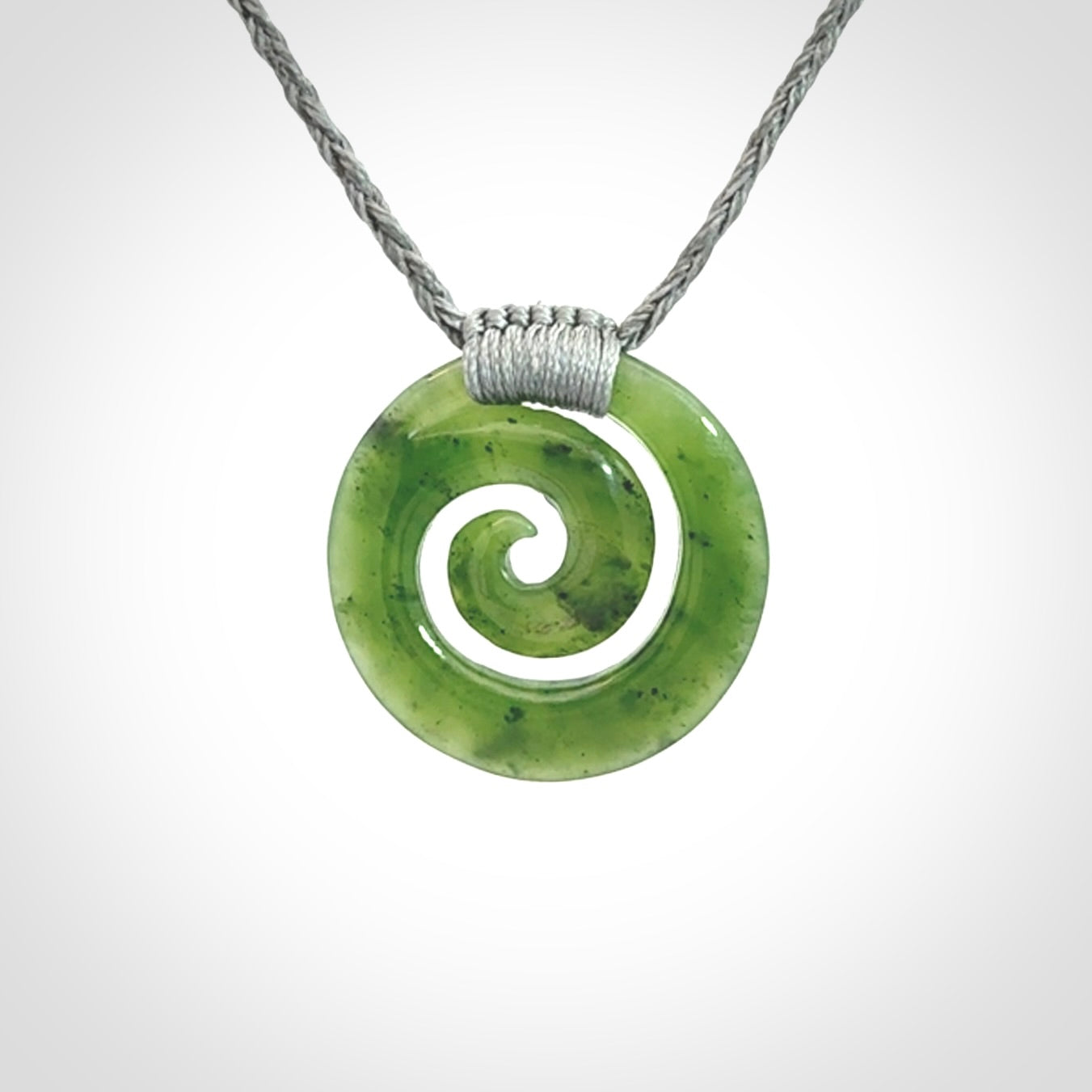 Beautiful British Columbian Jade Koru Pendants