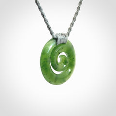 Beautiful British Columbian Jade Koru Pendants