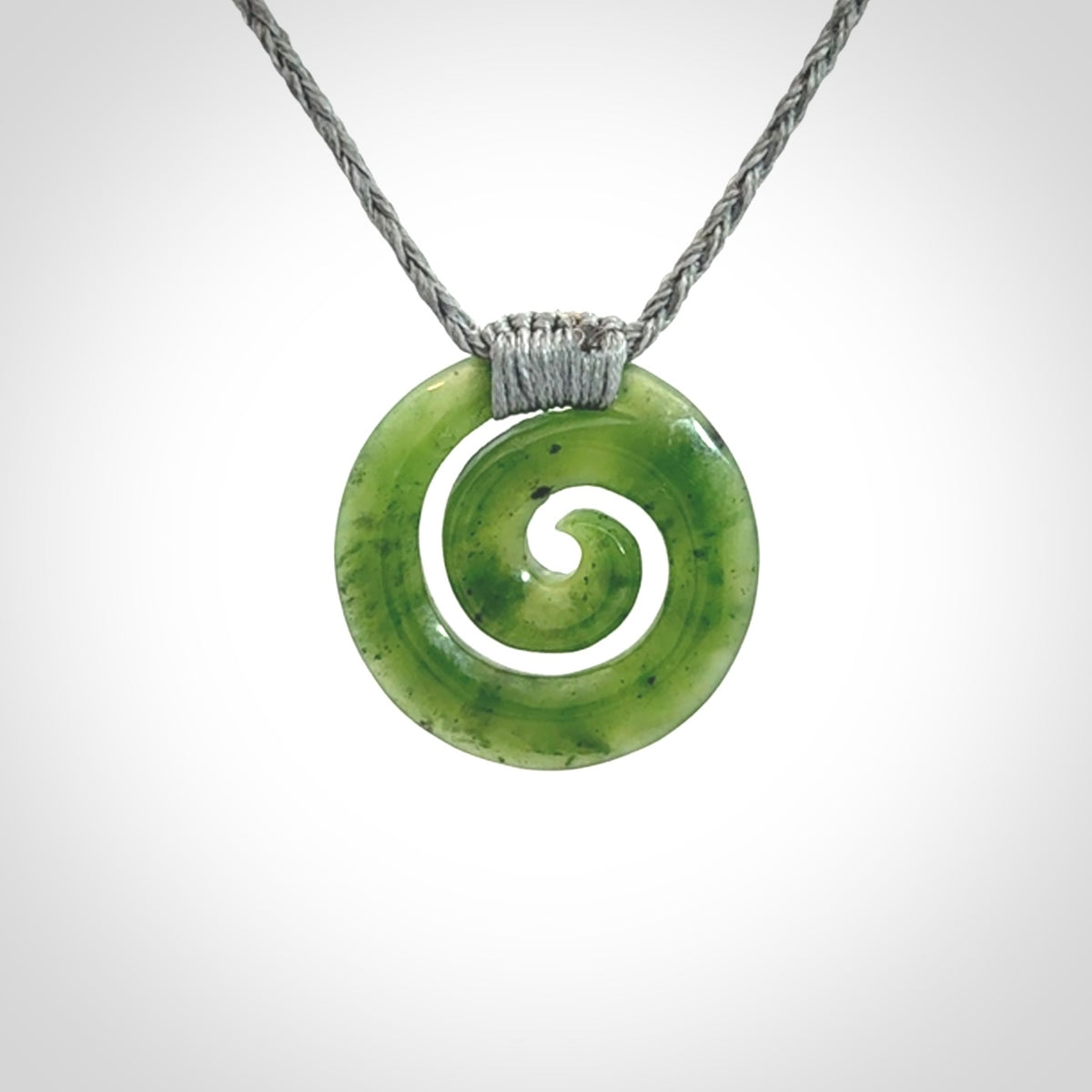 Beautiful British Columbian Jade Koru Pendants