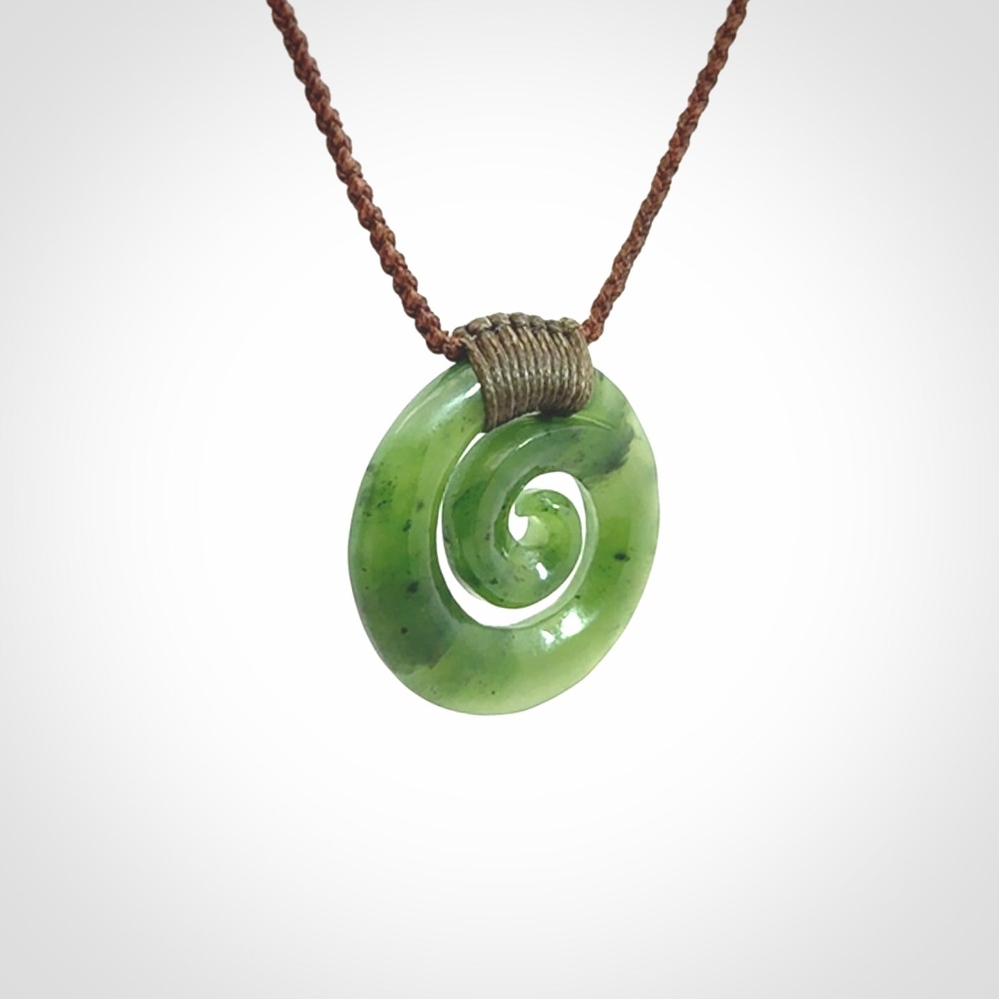 Beautiful British Columbian Jade Koru Pendants