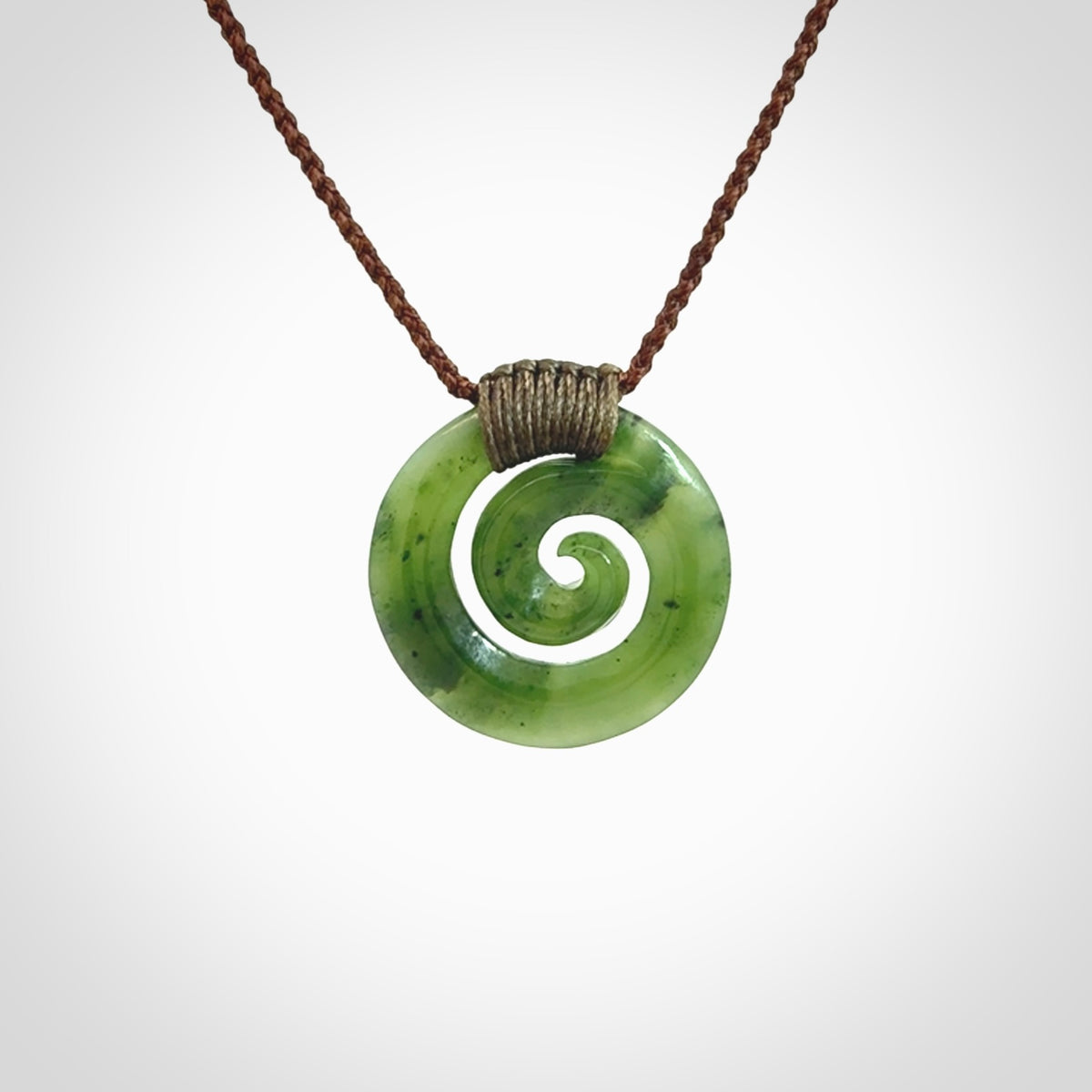 Beautiful British Columbian Jade Koru Pendants