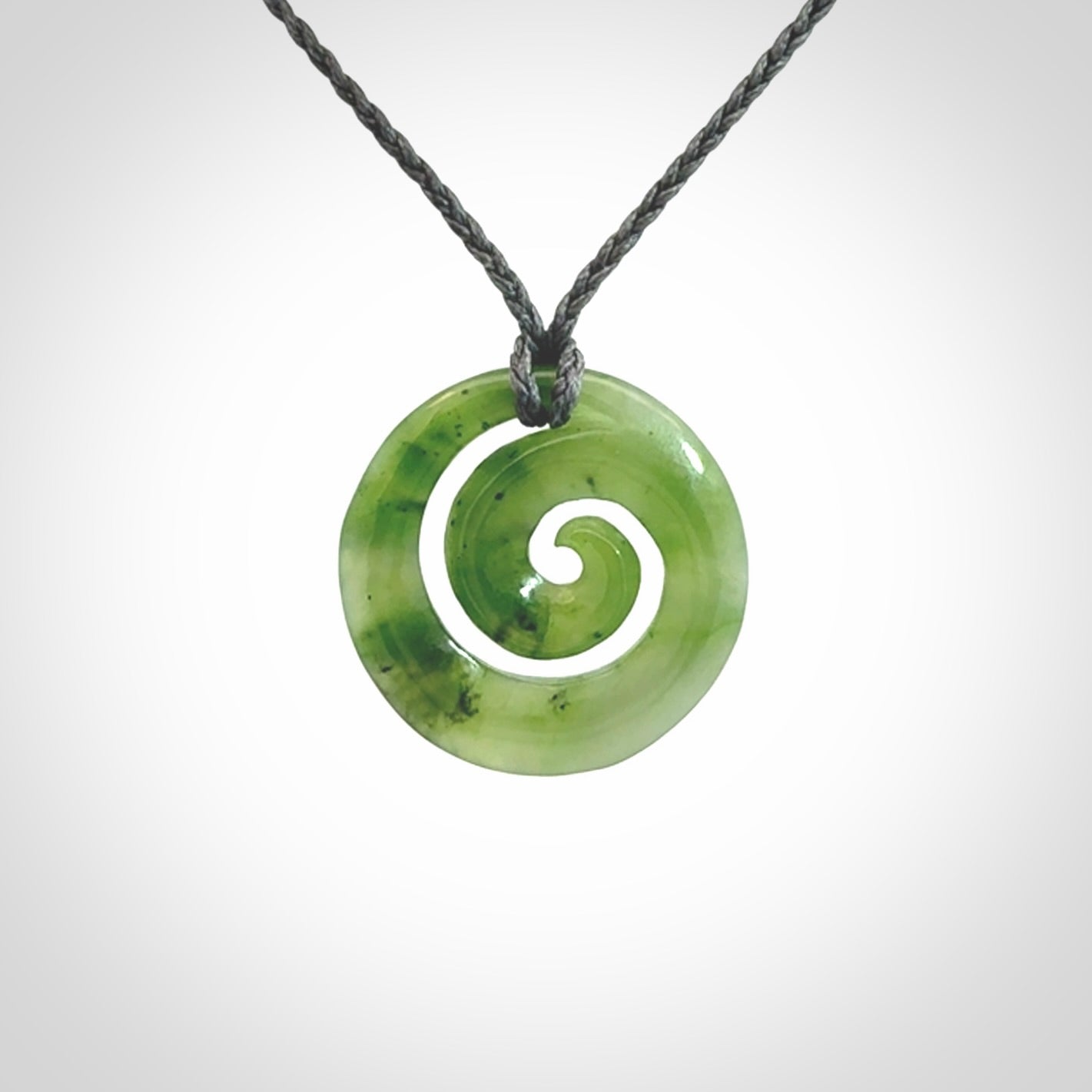 Beautiful British Columbian Jade Koru Pendants
