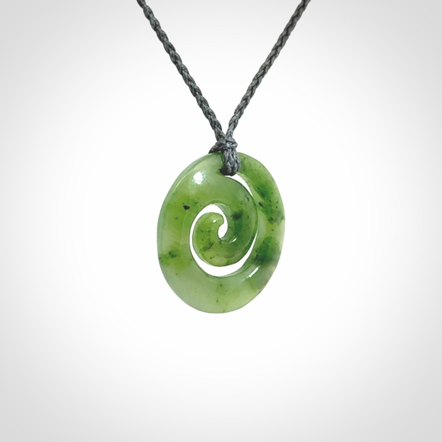 Beautiful British Columbian Jade Koru Pendants