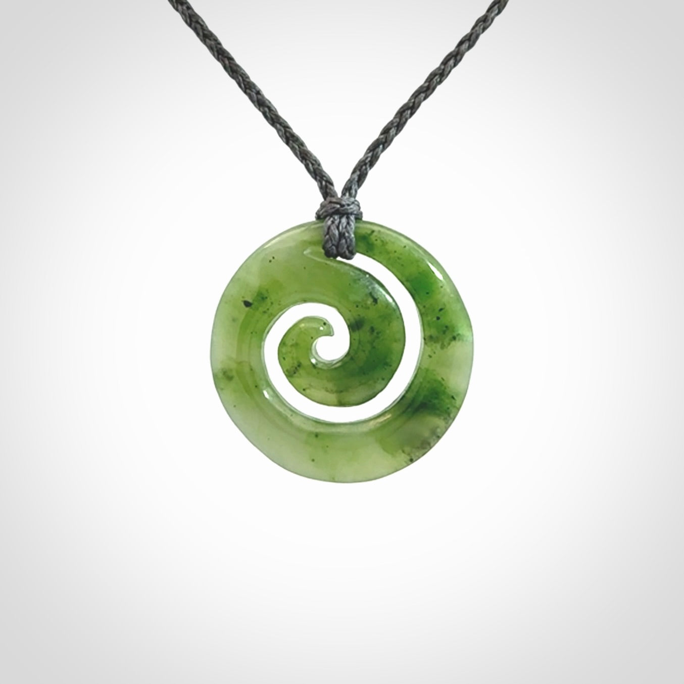 Beautiful British Columbian Jade Koru Pendants
