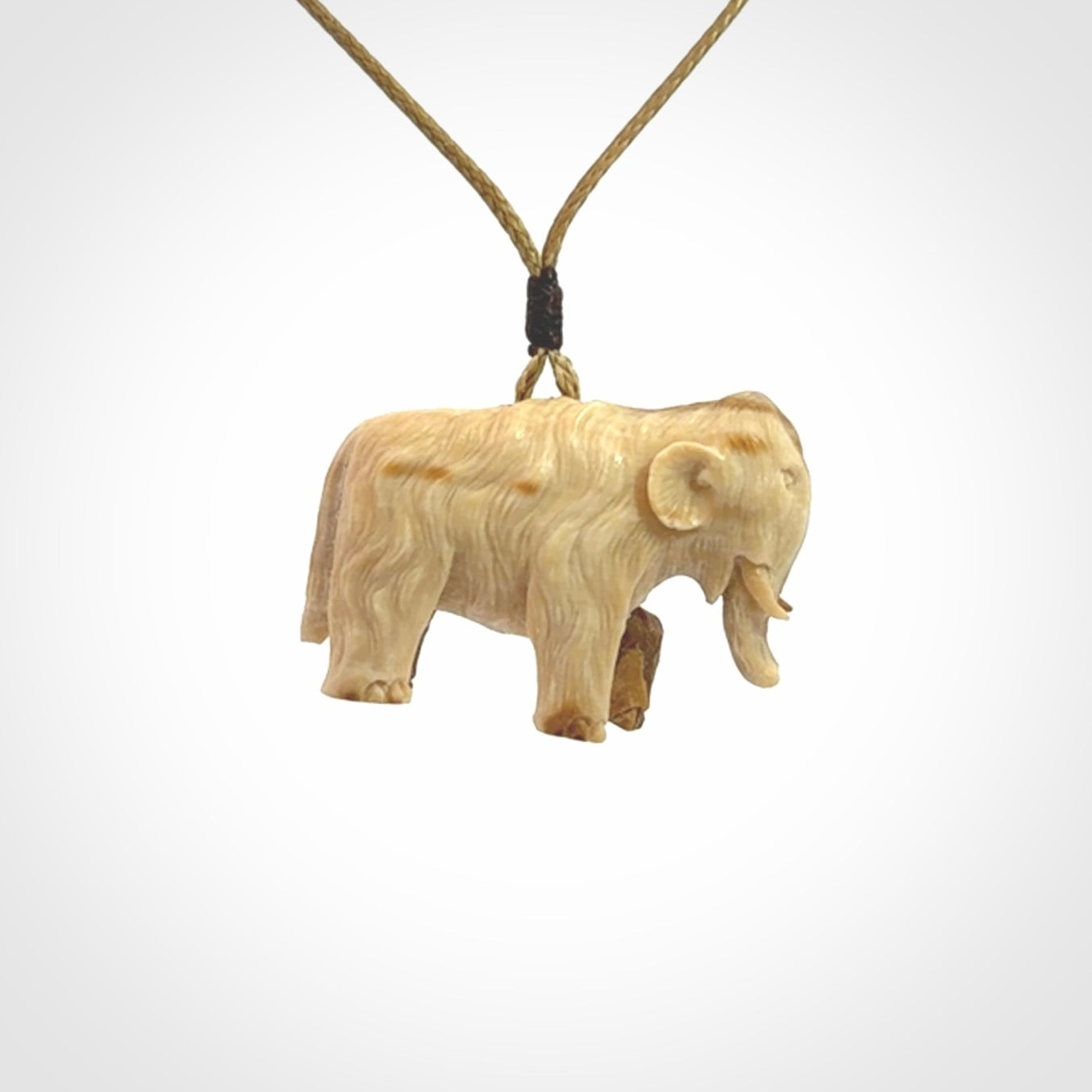 Woolly Mammoth Pendants, Hand Carved in Woolly Mammoth Tusk!