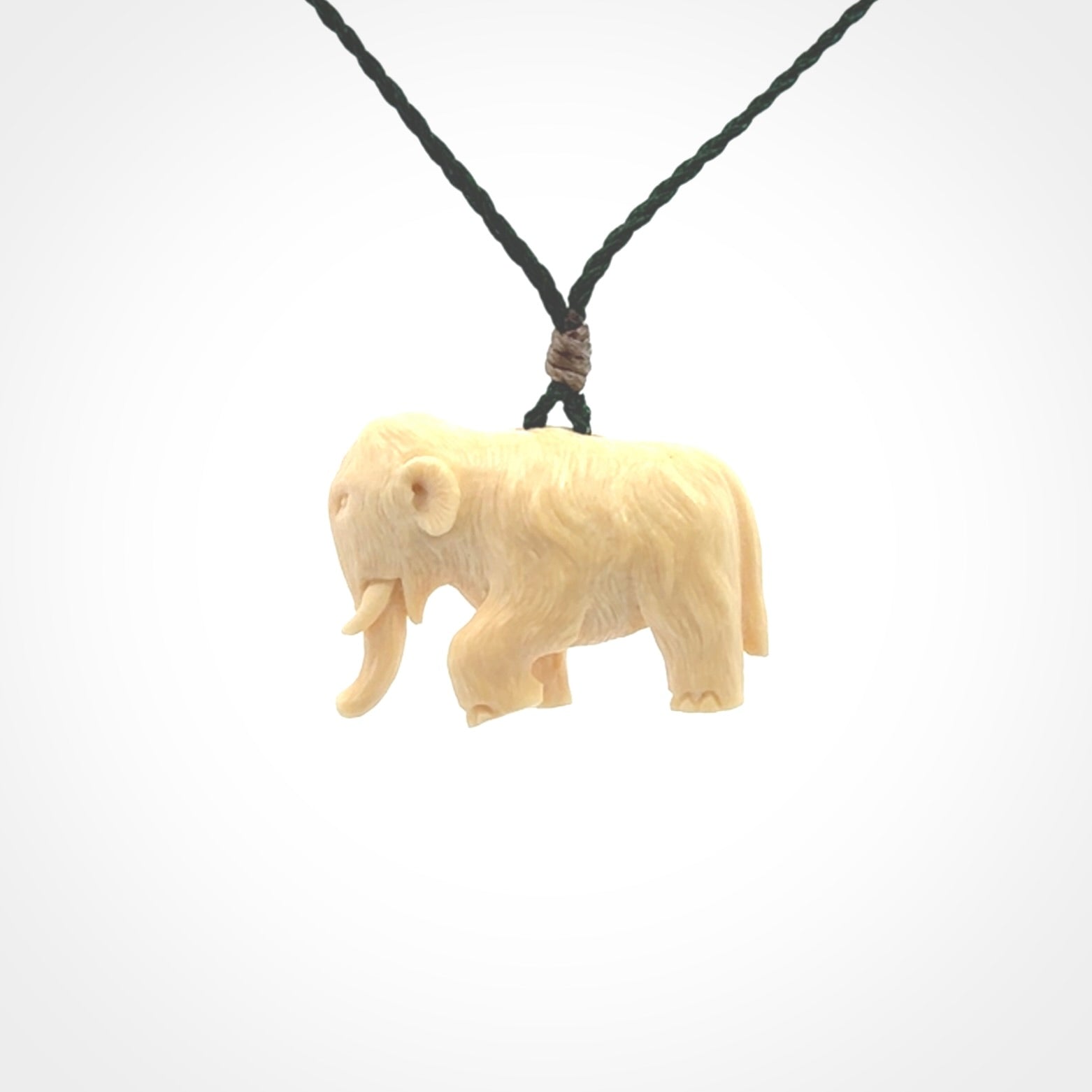 Woolly Mammoth Pendants, Hand Carved in Woolly Mammoth Tusk!