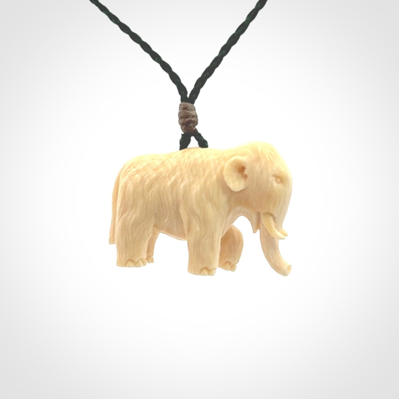 Woolly Mammoth Pendants, Hand Carved in Woolly Mammoth Tusk!