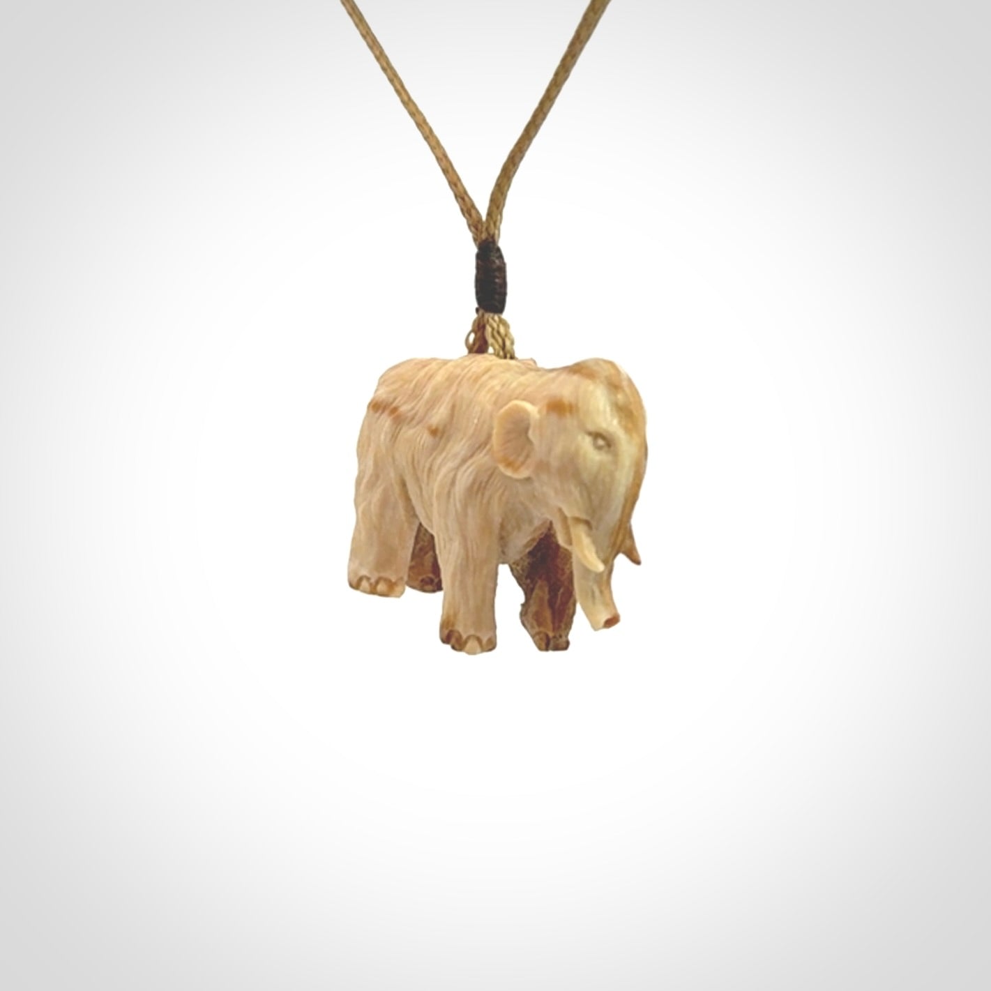 Woolly Mammoth Pendants, Hand Carved in Woolly Mammoth Tusk!