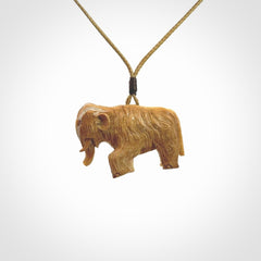 Woolly Mammoth Pendants, Hand Carved in Woolly Mammoth Tusk!